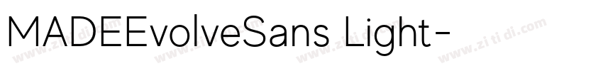 MADEEvolveSans Light字体转换 MADEEvolveSans Light字体转换